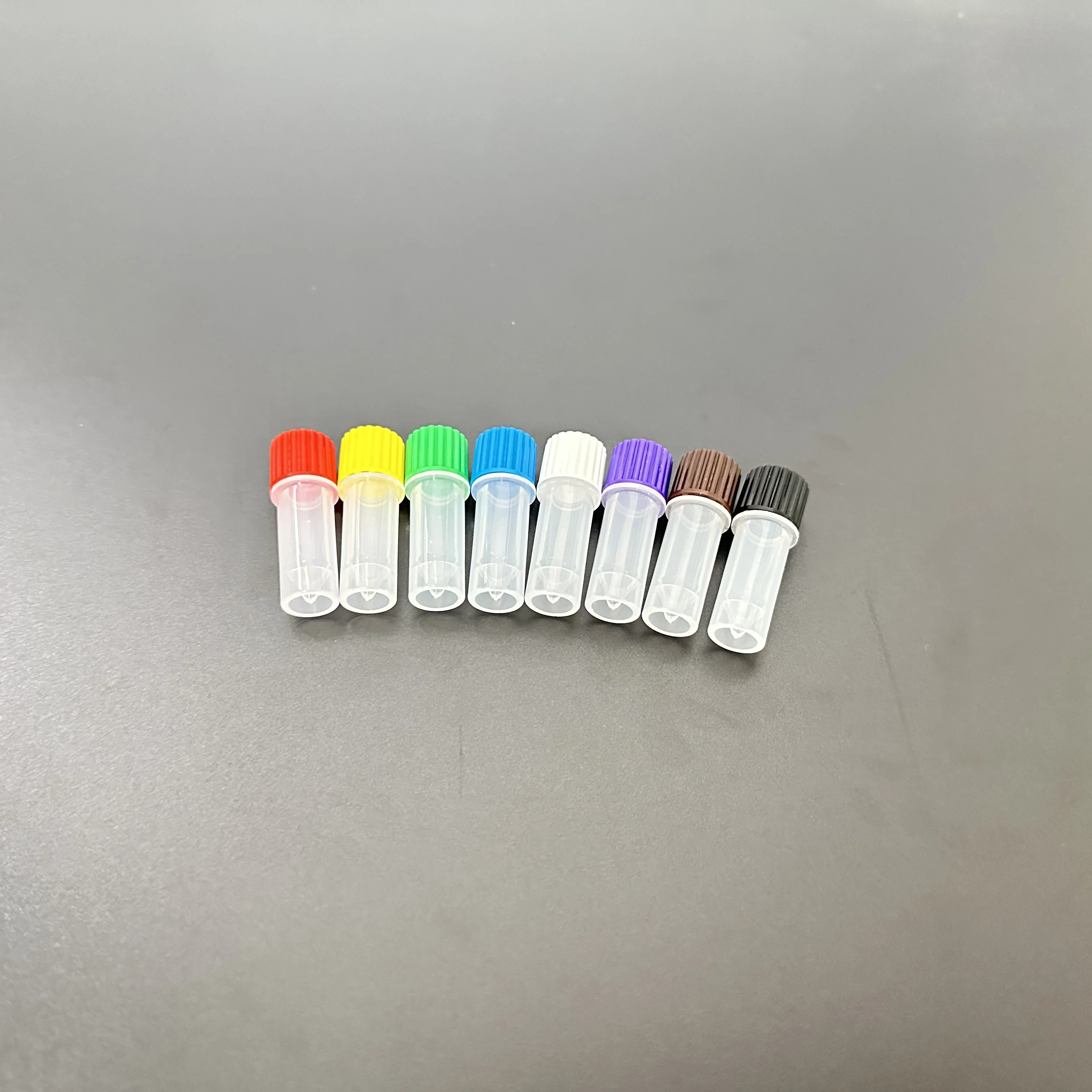 PP Lab Micro Test Tubes 2ml Plastic Round-Bottom Centrifuge Tubes Screw Caps Cryogenic Sealed Reagent Bottles