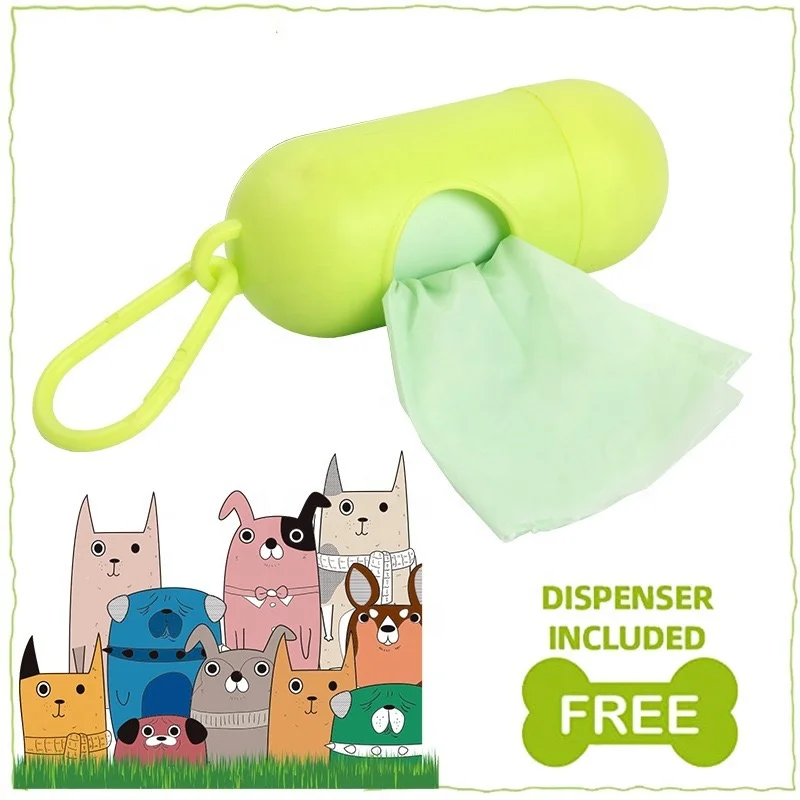 Dog Poop Bags  Leak-Proof and Extra-Thick Pet Waste Bags Big and Small Dogs Refill Rolls Degradable Disposable Pet Poop Bag