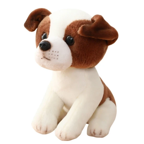 Creative simulation dog doll bulldog Schnauzer Husky plush toy for children plush toy