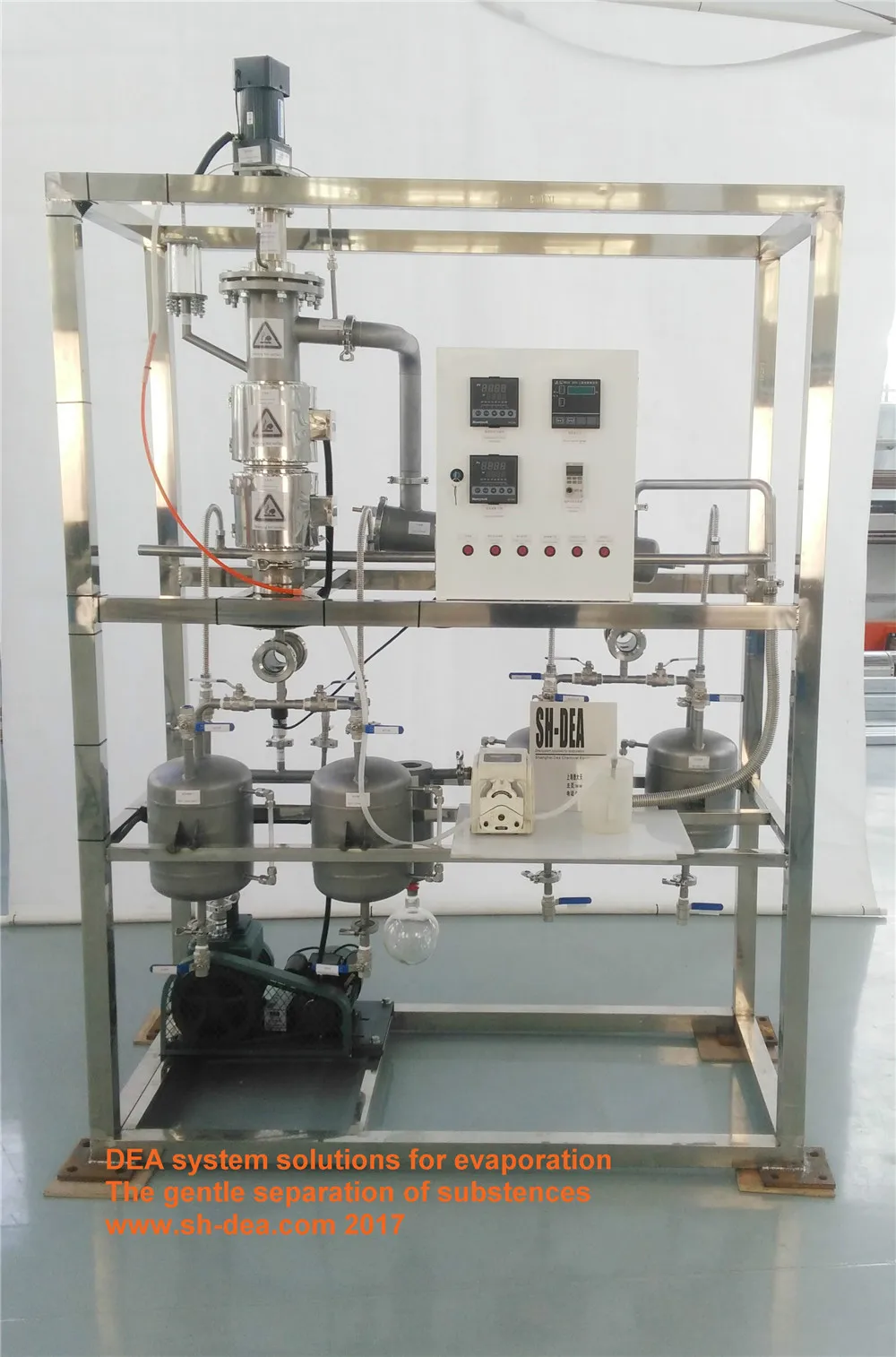DEA-BML-20  Hydraulic Thin Film Evaporator Agitated  Extracting Oil Purification Plant Whole Process Line Equipment