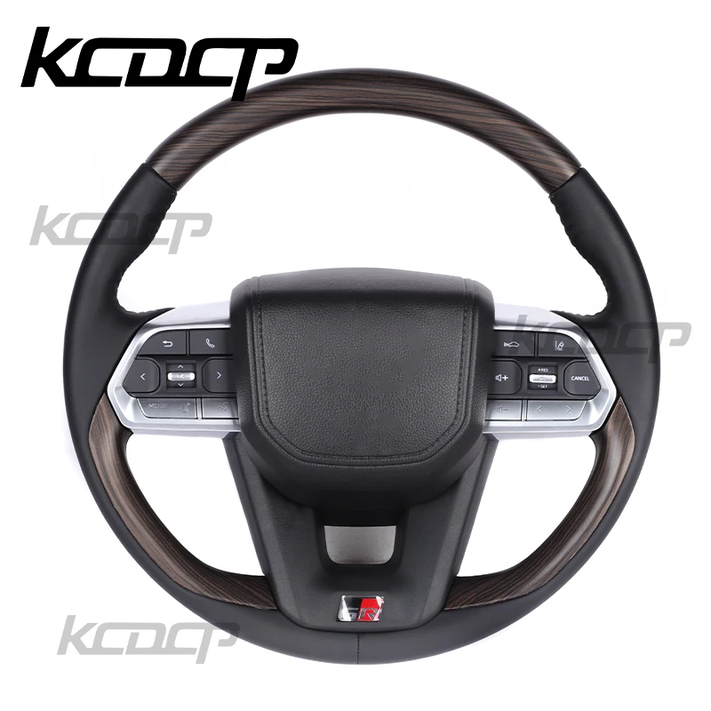Wooden Steering Wheel Fit For Toyota Land Cruise Toyota Prado LC300 Upgrade New Steering Wheel