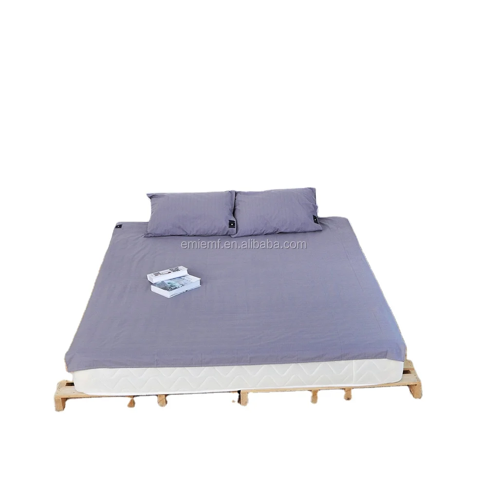 Заземляющие простыни с 10% серебристым волокном проводящие заземляющие для лучшего сна листы заземляющим шнуром