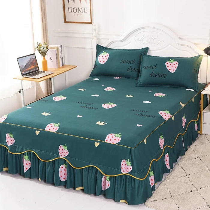 Sunny Textile Wholesale Printed Aloe Cotton Bed Skirt