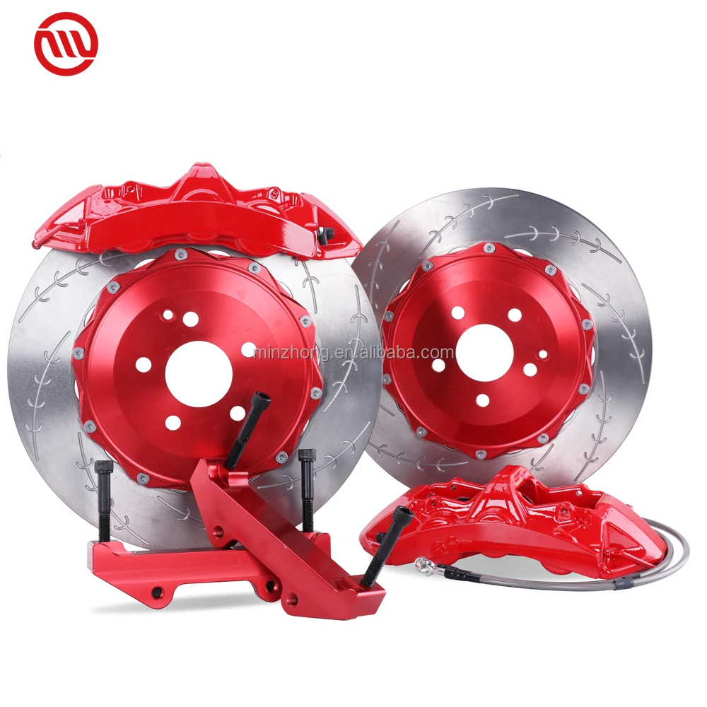 China Factory Big Brake System Upgrade 6 pot Caliper CNC GT6 Disk kit for Tiguan PASSAT TERAMONT  Polo Lamando 2000-2023 R18 R19