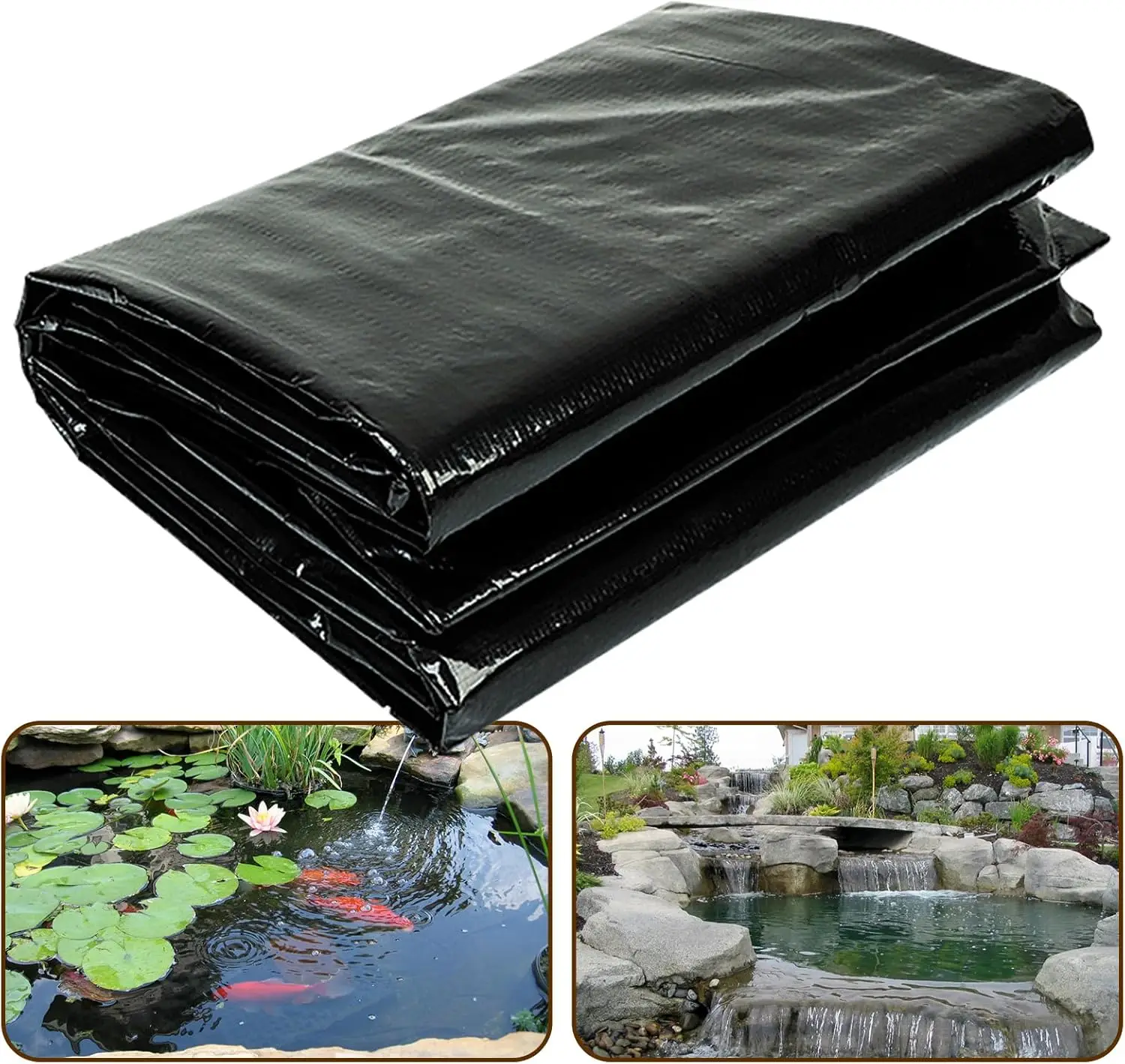 water reservoir liners 20x25ft 0.5mm 2mm 3mm waterproof hdpe geomembrane plastic lake fish poly pond liner for pond