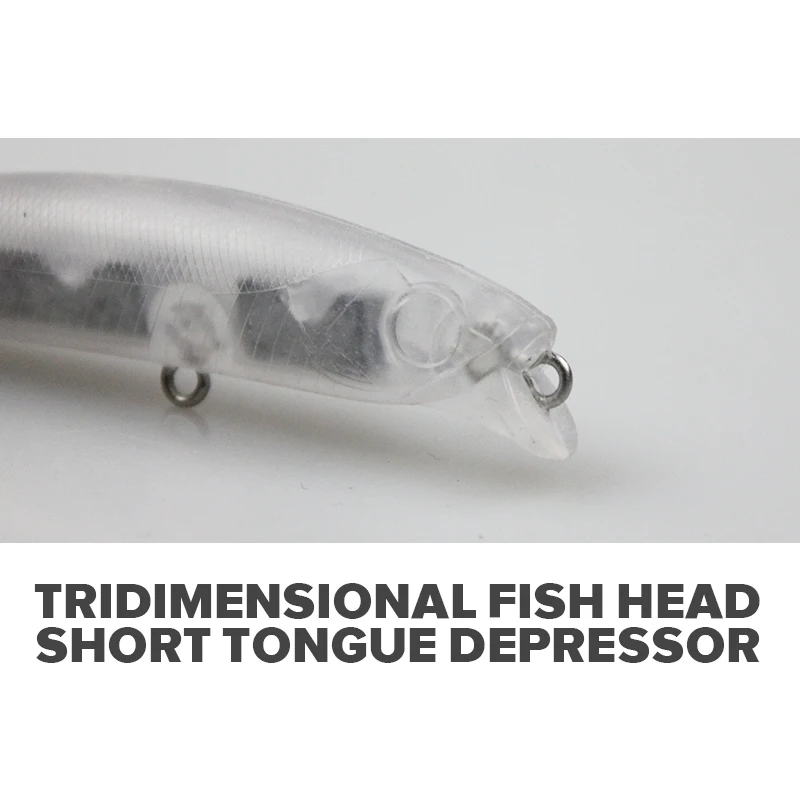 8g/14g Blank Minnow Slow Sinking Jerkbait Fishing Bait ABS Unpainted Hard Plastic Fishing Lures Minnow