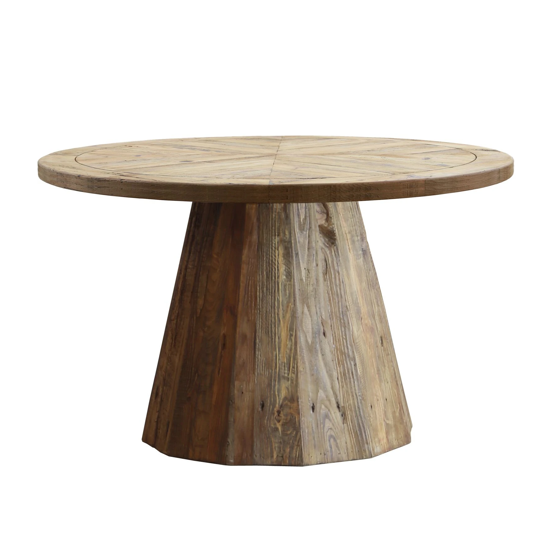 mesa de centro recycled wood furniture rustic old wood dining round table