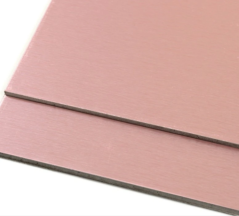 Cheap Price Interior Wall Cladding Brushed Color Aluminum Composite Panel ACP