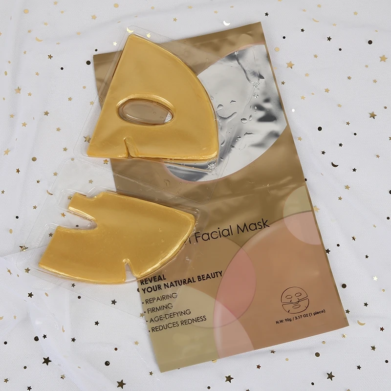 Organic Oem Medical Beauty Wholesale 4 In 1 Clear Face Sheet 24 K Gold Hydrogel Facial Mask Skin Care
