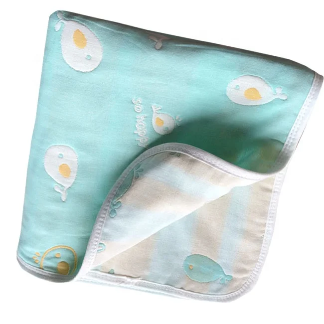2022 Customized Design newborn 70%Bamboo 30% Cotton Baby jacquard Muslin Swaddle Blanket Set Infant Wrap Newborn Gift Set