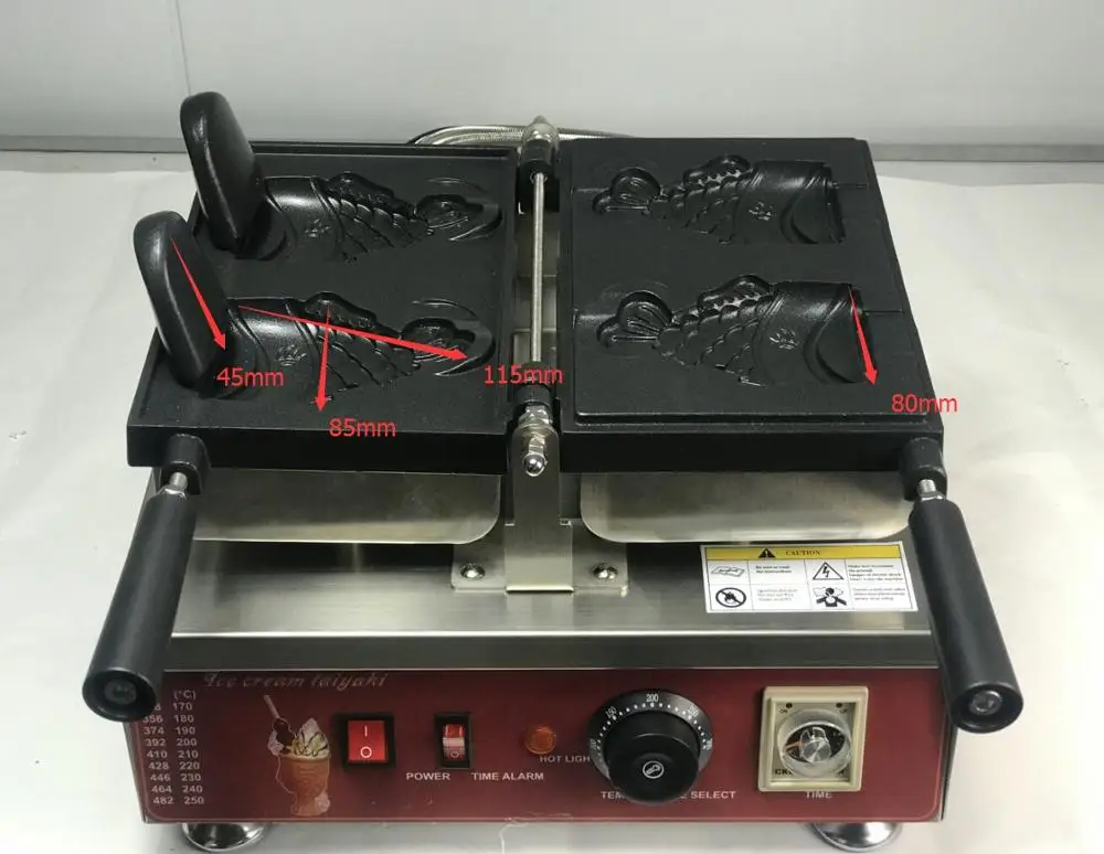 Mini 110v 220v-240v Wink Eye Fish Waffle cone maker Ice cream Taiyaki waffle machine