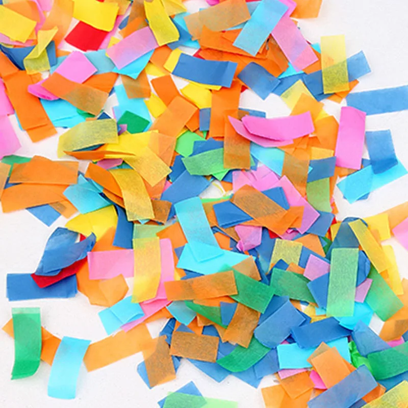 Flameproof Mylar Confetti For Confetti Machine Outdoor Full Color Papers Shred Decoration Metallic Foil Confetti Colorful Paper