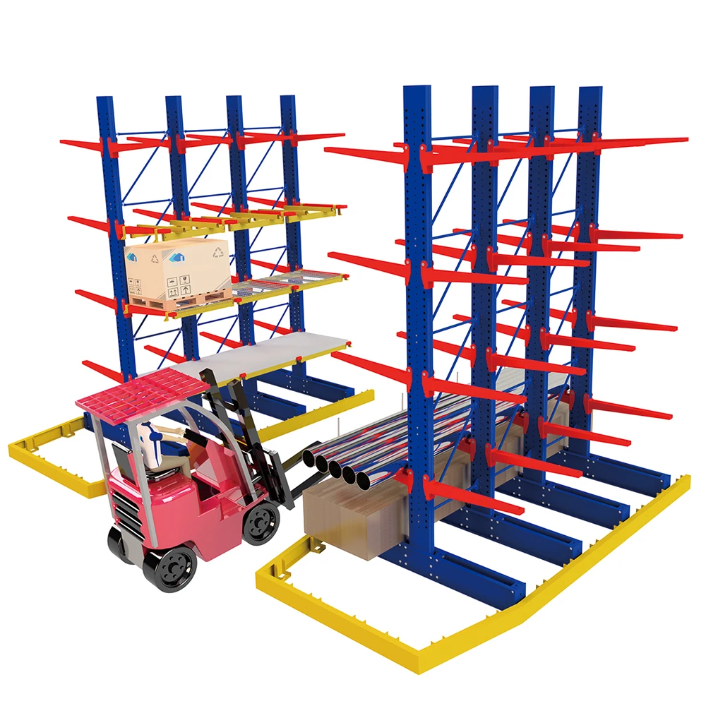 Jracking heavy duty custom capacity Indoor/outdoor powder coated/galvanized CE certified heavy duty cantilever rack