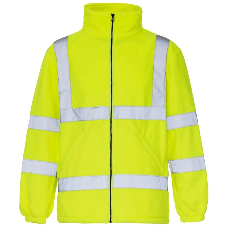 Флисовая Светоотражающая Защитная куртка hi vis