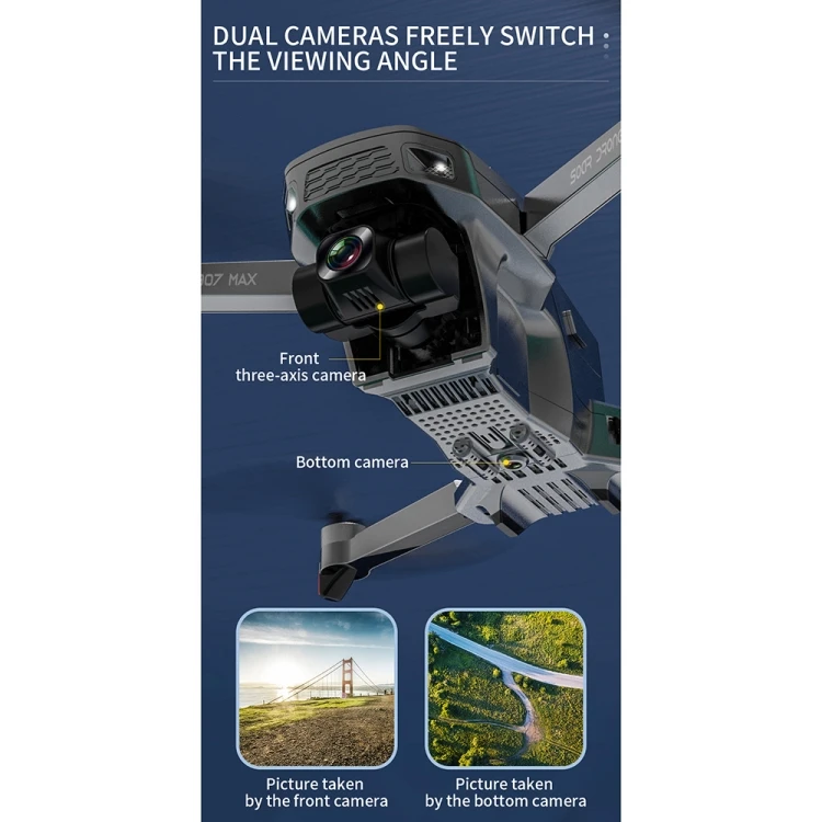 Best Sell Drone SG907 MAX GPS 3-axis Gimbal Stabilizer Mini Wifi Drone 4K Dual Camera Folding Image follow RC Drone