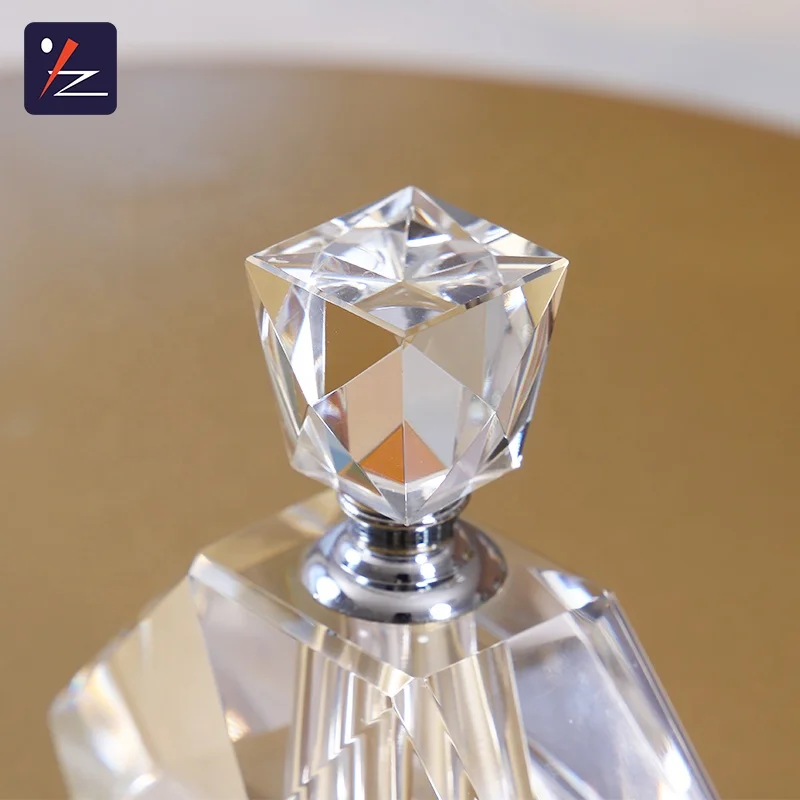 custom made glass perfume bottle crystal perfume glass bottle