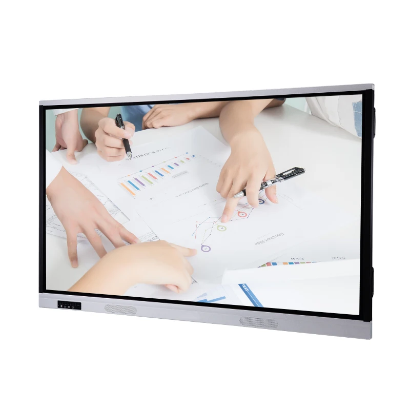 Floor Standing Interactive Whiteboard 20 Points Touch Interactive Projector Touch Screen For Early Childhood Institutions