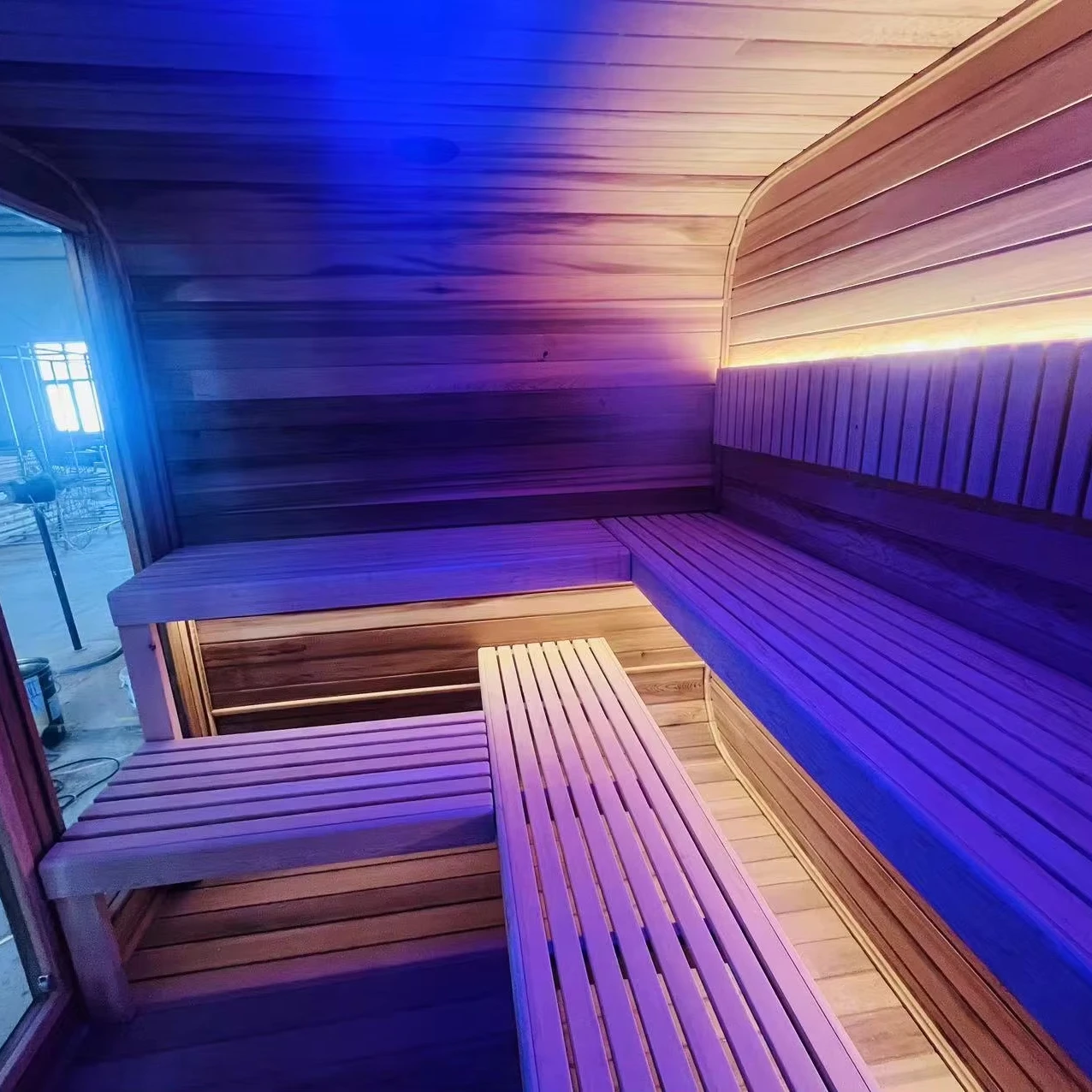 Sale of plant modern family outdoor shower sauna room