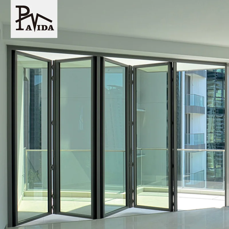 Australia standard bifold doors aluminium folding patio hurricane proof doors