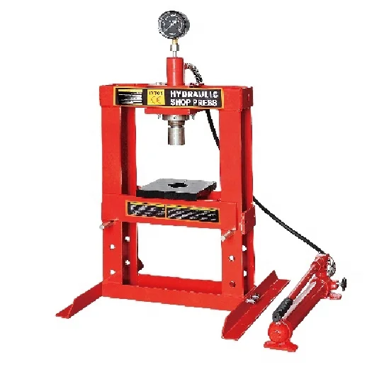 CE Standard Vehicle Equipment Hydraulic Shop Press With Gauge Hydraulic Shop Press Single Pump With Gauge