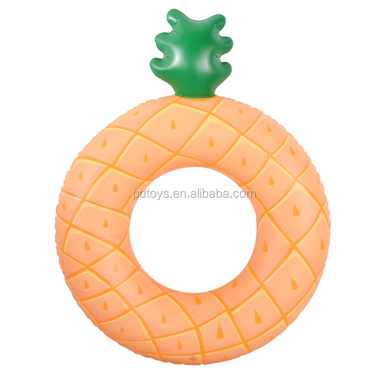 
Customized Logo/Size Summer PVC Beach Party One Bite fruit Swimming Rings Pool Float Tube Water Ring for Adult Kids 
