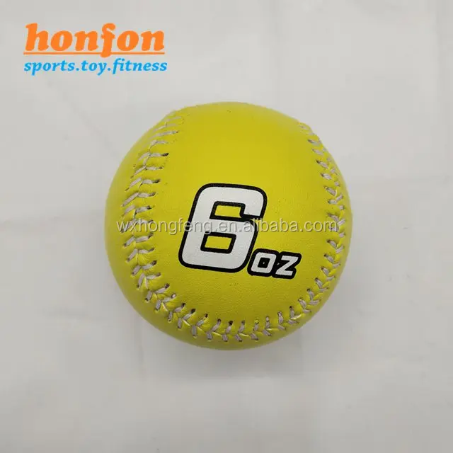 6oz leather weighted balls for softball training balls