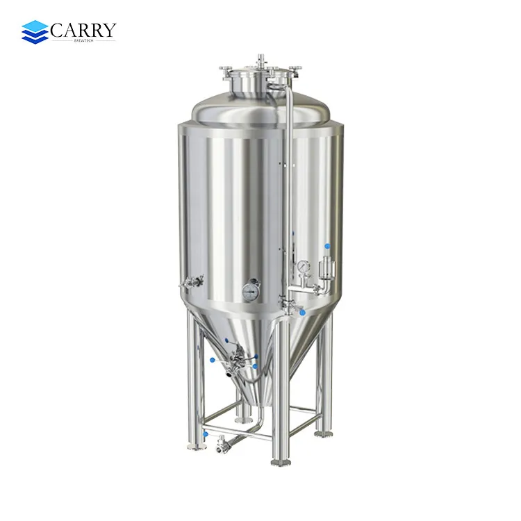 100L 200L 300L 400L Коническое пивное перегонное оборудование пищевой бак из нержавеющей стали 304 ферментер в продажах