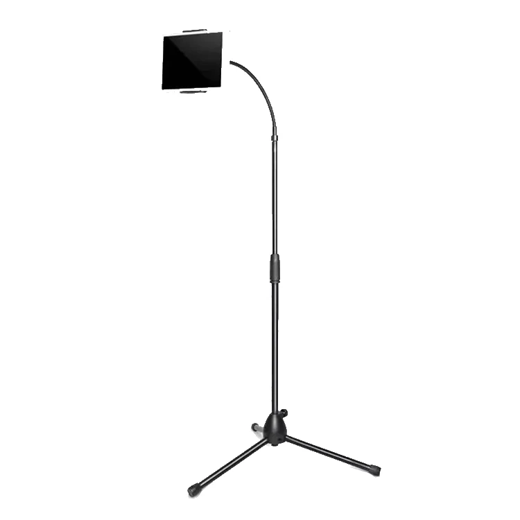 Retractable Adjustable 360 Degree Rotatable Telescopic Lazy Tripod floor stand for tablet flexible Tablet Floor Stand