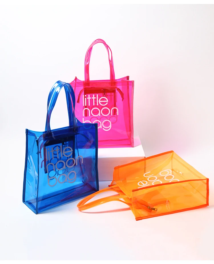 
Summer Style Ladies Jelly Tote Bags Fashion Waterproof Wholesale Gold Supplier 2021 Pvc Transparent Crossbody Handbag 