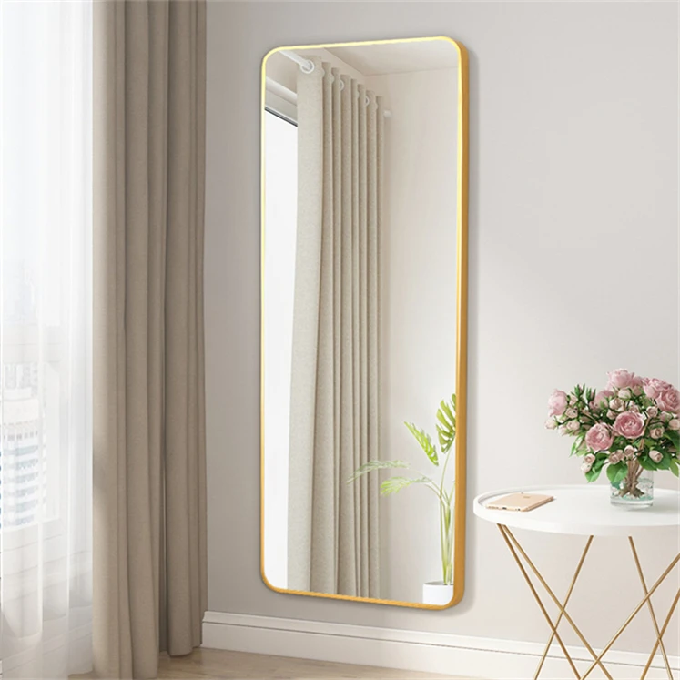 Top Seller Manufacture Huge Polished Edge French Wall Mirror With Light Sticks