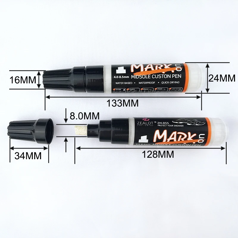 Leather Paint White Midsole Shoes Sole Paint Marker Sneaker Markers Shoe Paint