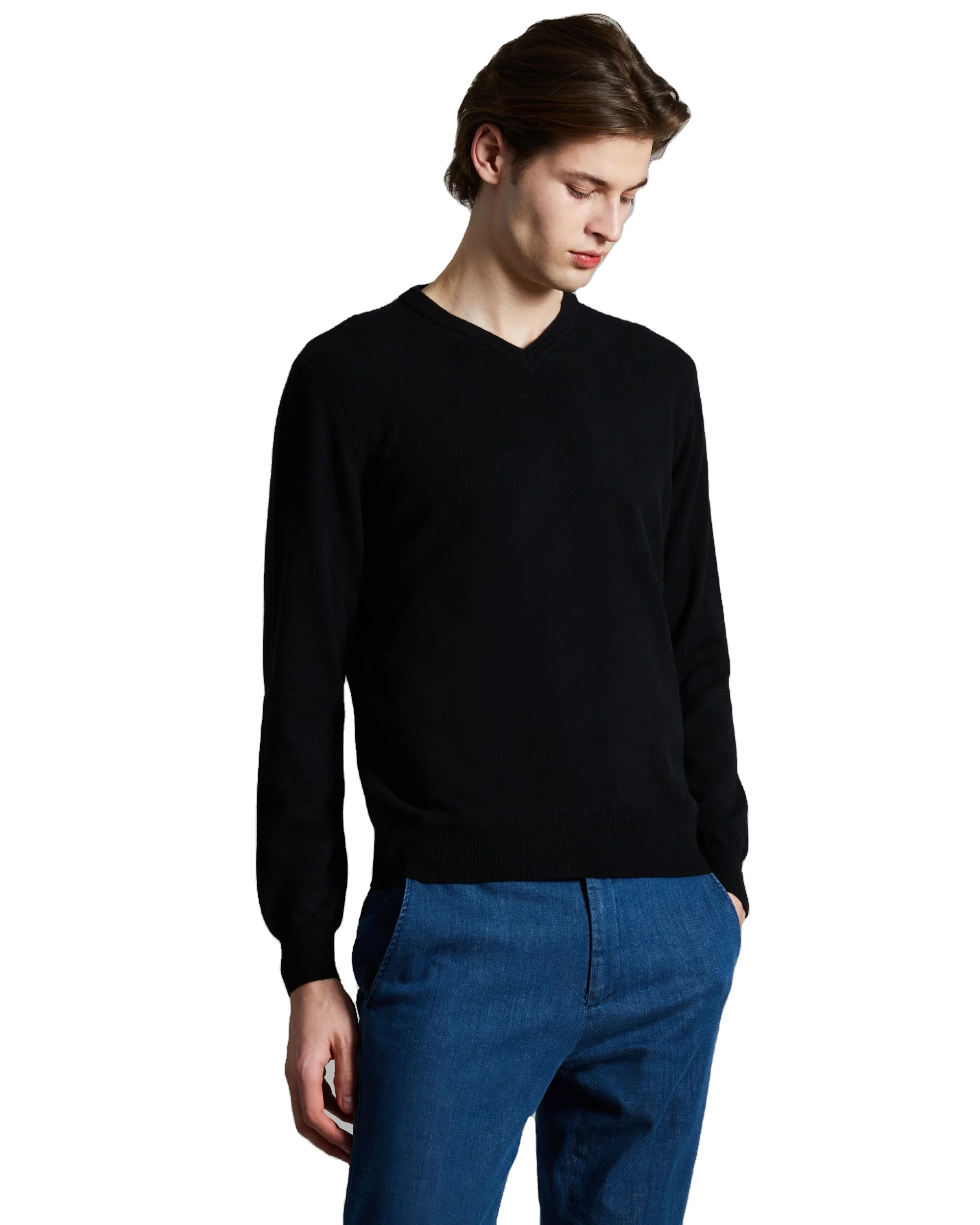 OEM&ODM Manufacturer Guaranteed Quality Proper Price GCS Autumn Winter Wool Cashmere Sweater For Men