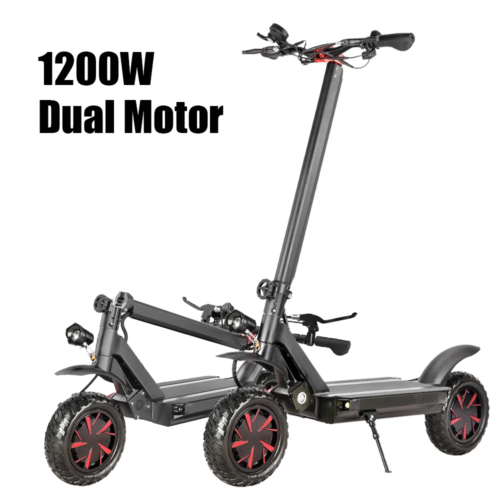 Ready To Ship Good Quality 52V 60V 1200W Dual Motor Electric Scooter With Single Rocker Arm Design