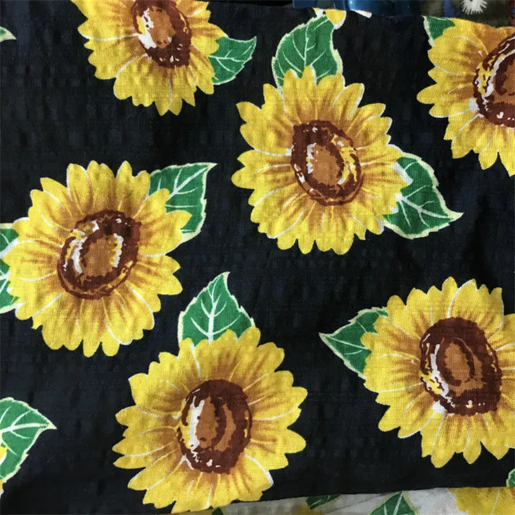 Hot sale 30*30 68*68 Printed 100% Spun Rayon Fabric in stock