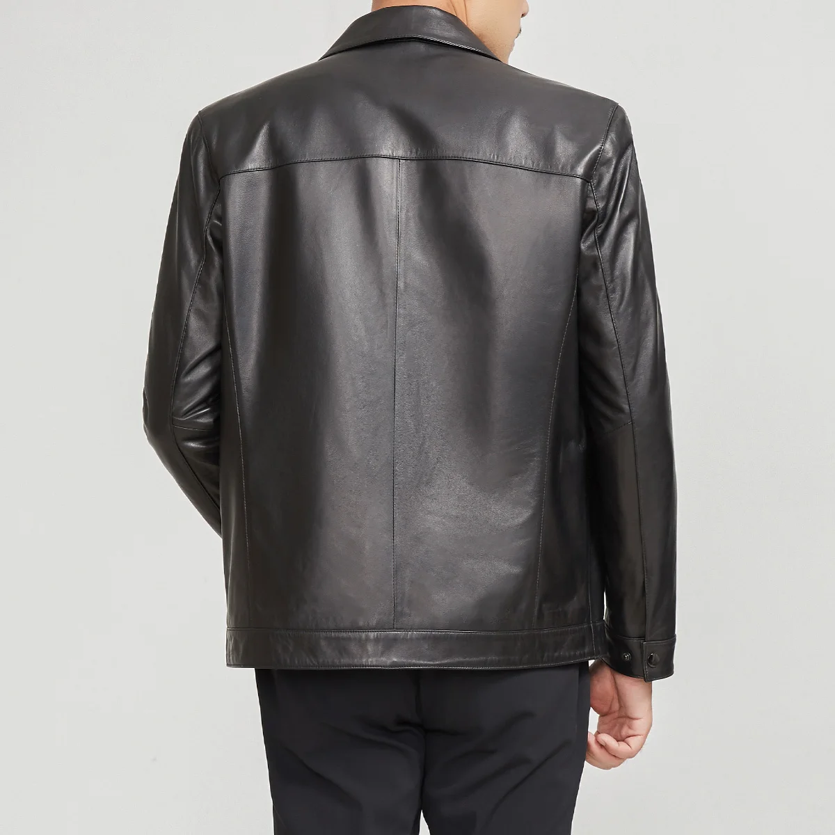 Winter Motorcycle Leather Man Sheepskin Fur Jacket Coat Women Winter Clothing