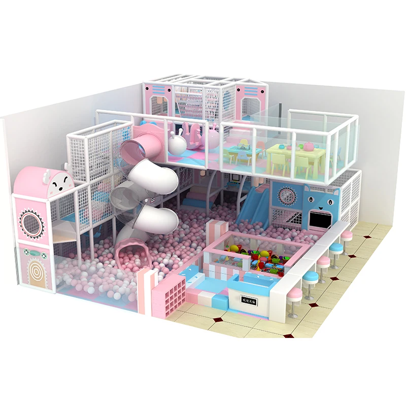 Naughty Castle Indoor Large and Small Playground Equipment Indoor Play Baby Playground Sets Indoor Customized Design mazes