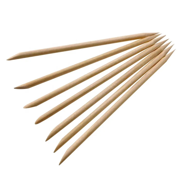 Nail kit Nail Art Orange Wood Stick  for Nail Art Beauty Double-side Wooden Cuticle Remover Manicure Sticks