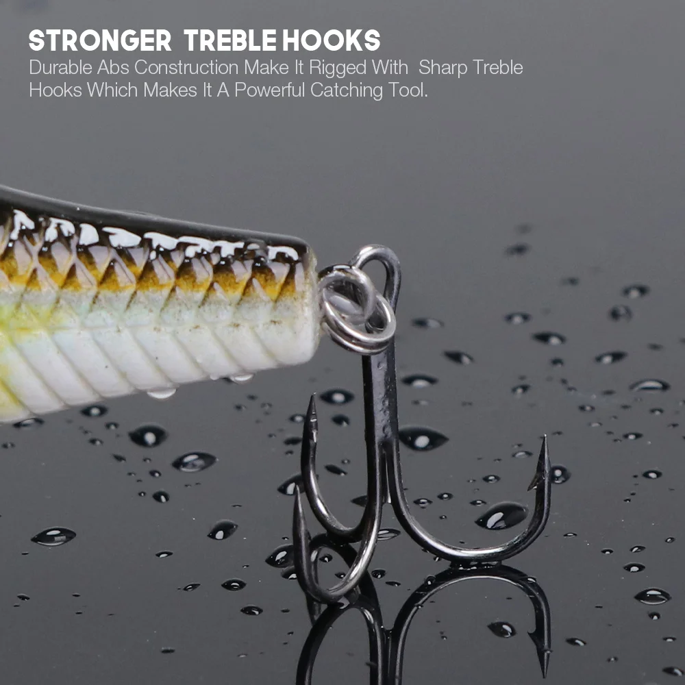 VTAVTA 5cm 7cm 9cm lifelike bass artificial lures fish hard crank baits fishing lures minnow