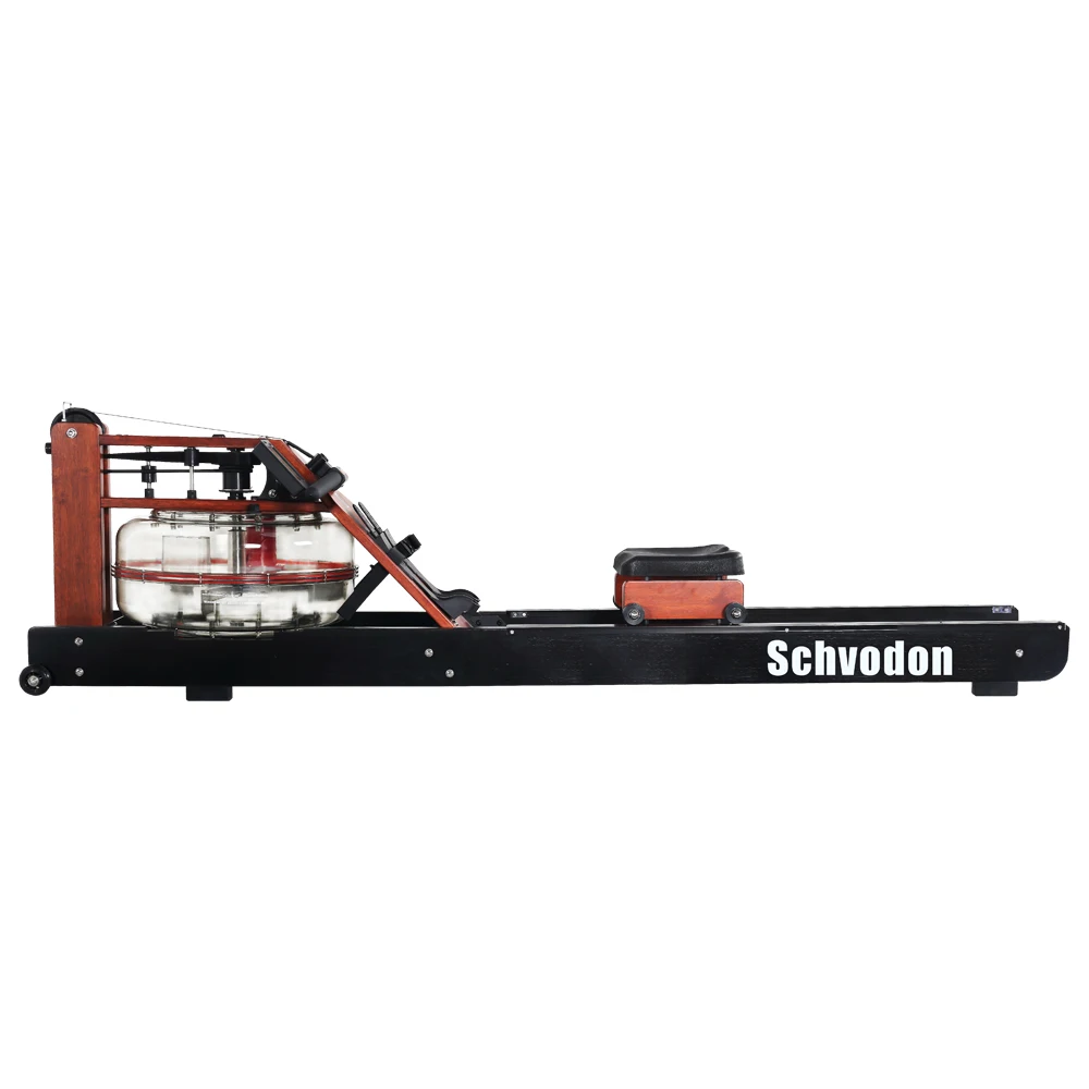 Schvodon wood water rowing machine remadora rower fitness water rower for home gym rowing machine rowers for Strength training