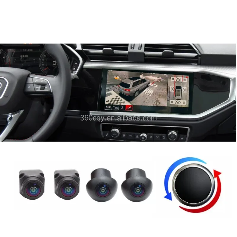 Night Vision Waterproof Auto Camera 360 Degree 3D 360 View All Round Bird View Car Camera System With HD DVR 360 car camera