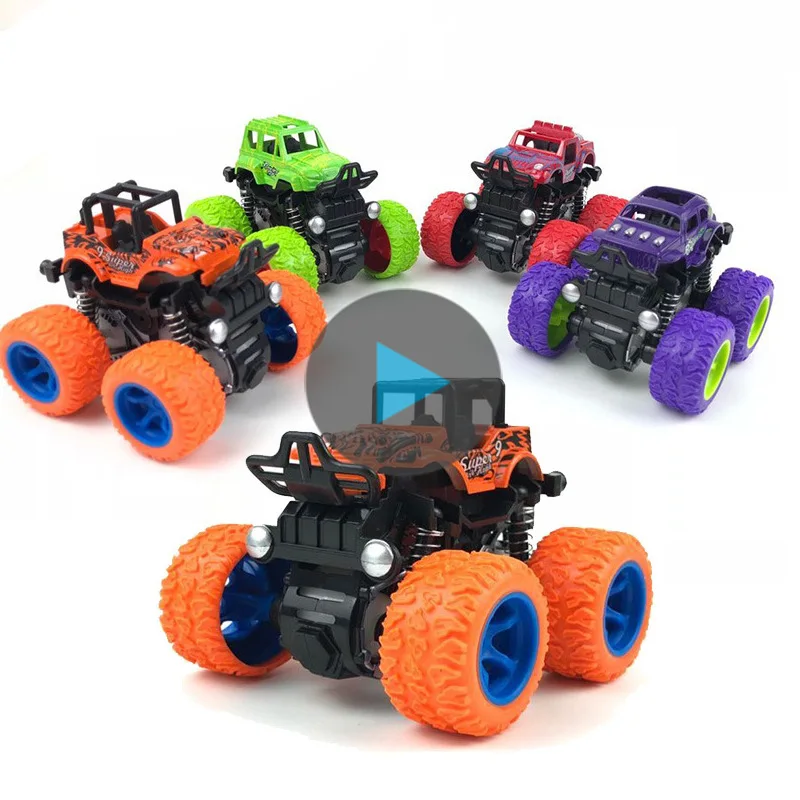 Wholesale Kids Cars Toys Monster Truck Inertia SUV Friction Power Vehicles Baby Boys Super Cars Blaze Truck Children Gift Toys
