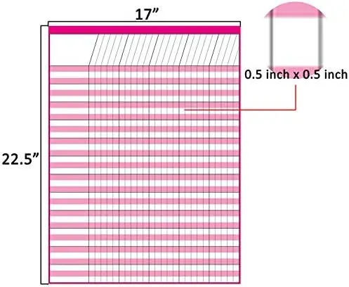 Youngever 6 Pack Multi-Color Dry Erase Board Laminated 120 Star Stickers Chore Responsibility School Attendance Homework