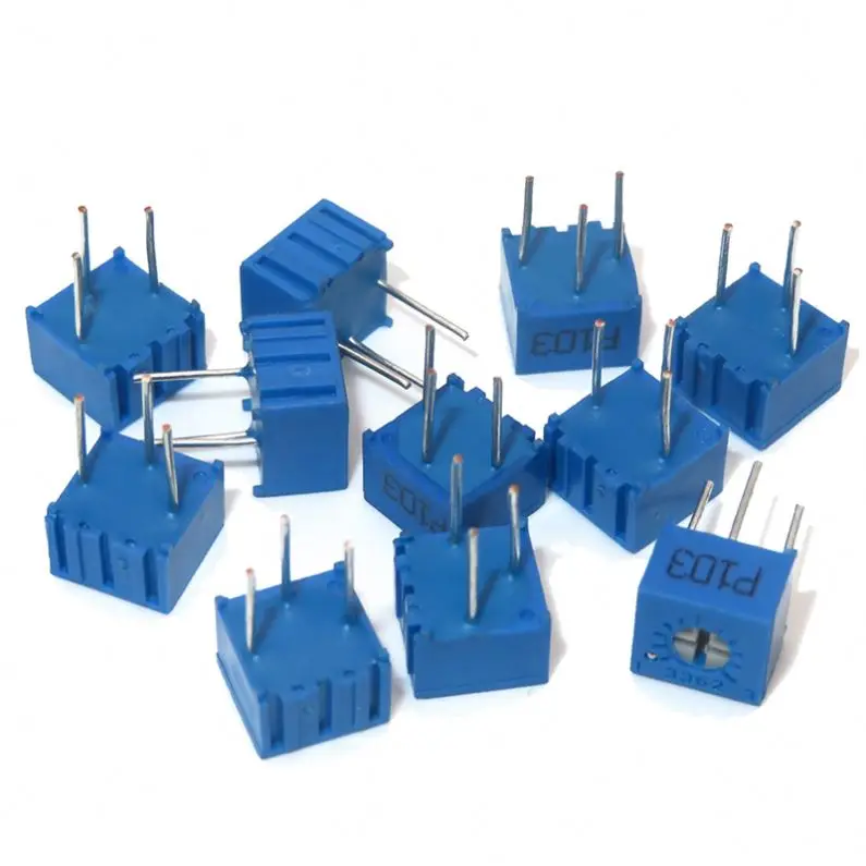 10PCS 3362P Trimmer Potentiometer Variable Resistor Cermet Trimpot 100R 200R 500R 1K 2K 5K 10K 20K 50K 100K 200K 500K 1M Ohm