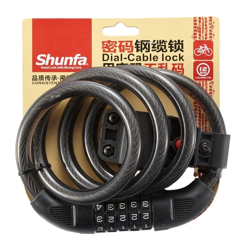 Cheap and good quality foldable wire rope security bike bicycle the club bike lock for bike