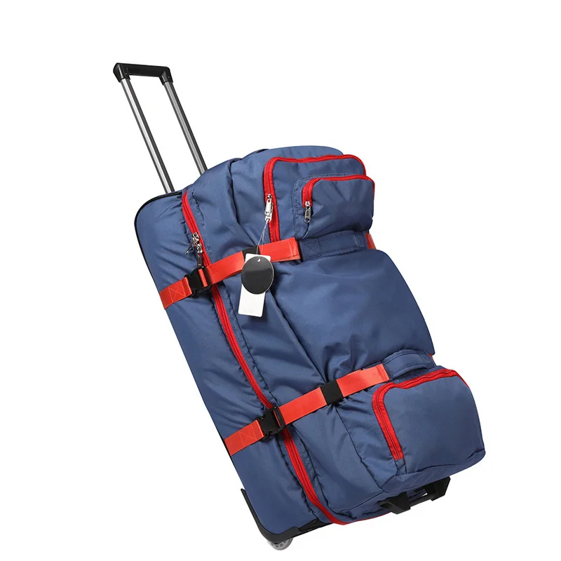 Double Deck Duffel Bags For Men Heavy-duty Luggage Duffel Bag Recyle RPET Rolling Bags For Men Woman 26inch ,28inch ,30inch