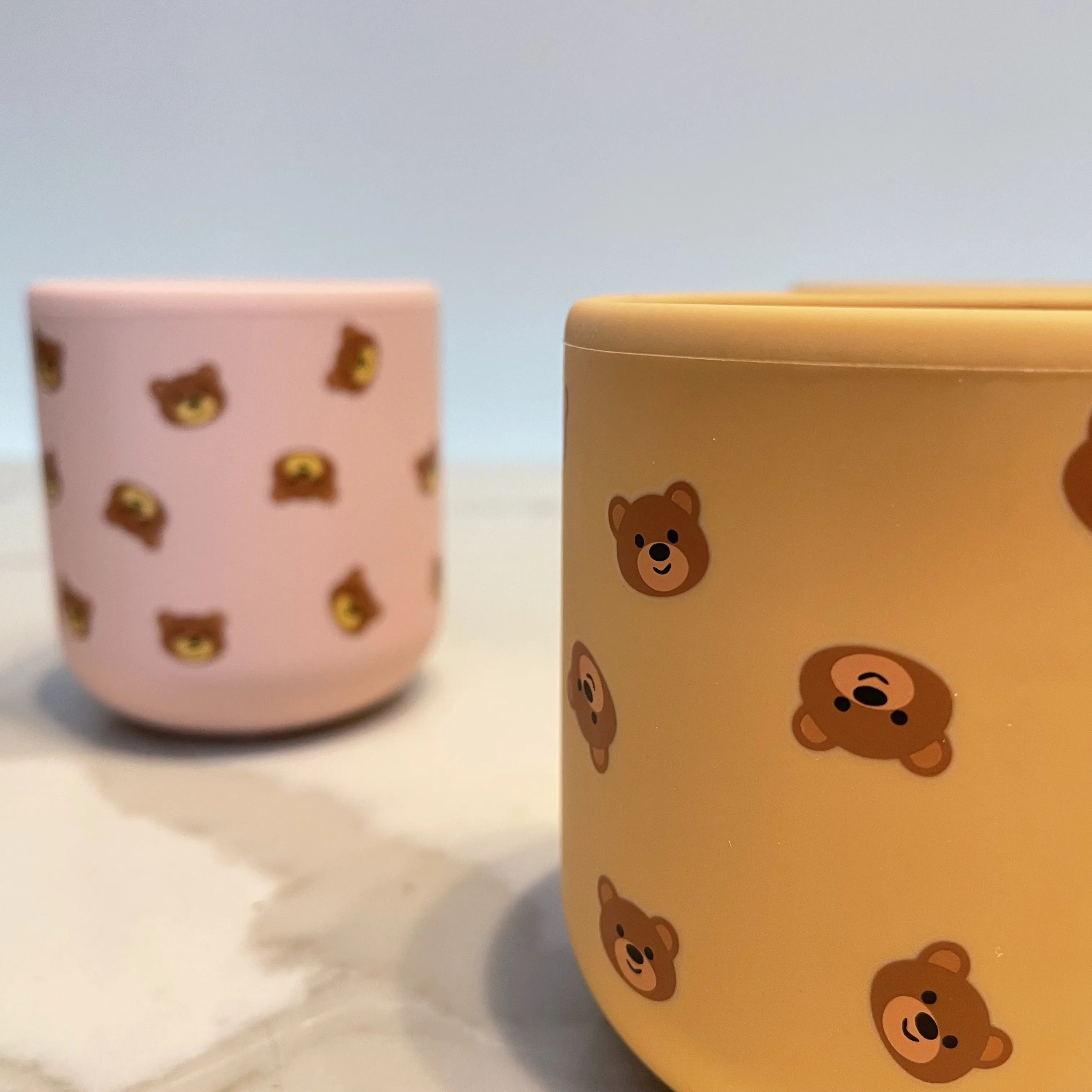 Baby Products 2022 BPA Free Unbreakable Toddler Open Learning Cups Infants Drinking Silicone Baby Training Cup