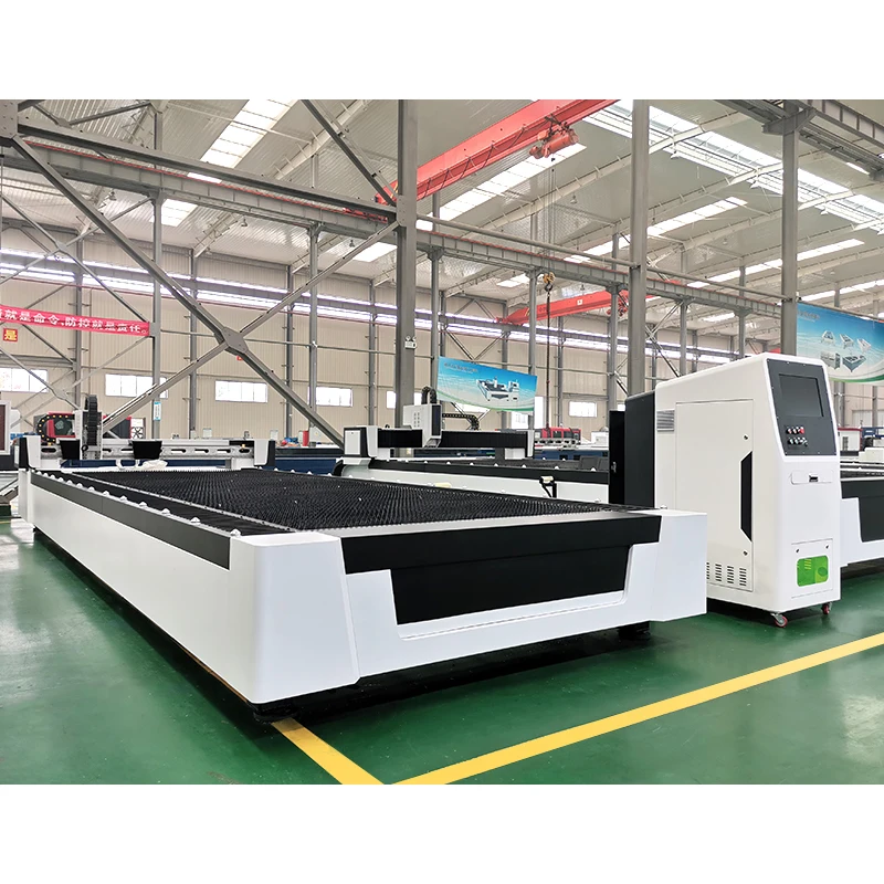 Open Type 1500*3000mm Metal Laser Cutting Machine With Raycus Ipg Reci Laser Source