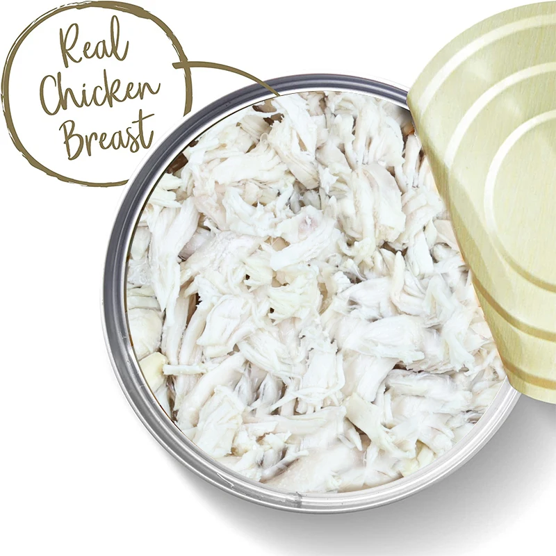 Cat Food Wholesale Canned Chicken Meat No-additive Wet Cat Food Natural Cat Treats Pet Snacks Supplier