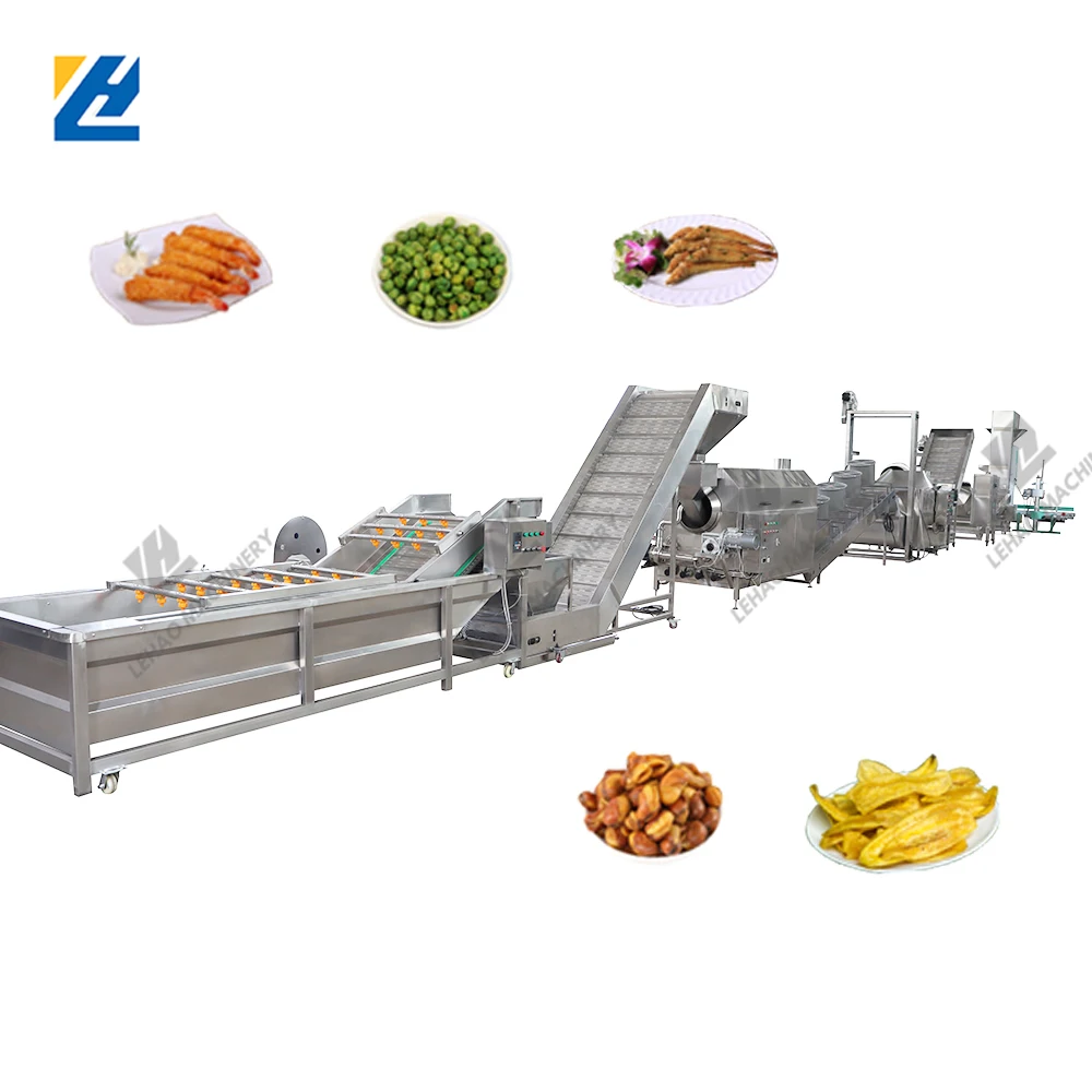 Industrial corn fish banana chips frying machine potato french fries making machine fried chicken equipment for sale