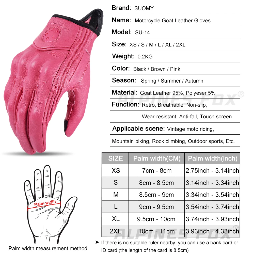 Women Motorbike Gloves Genuine Leather Motorcycle Protective Gloves Goatskin Biker Scooter Cycling Gloves